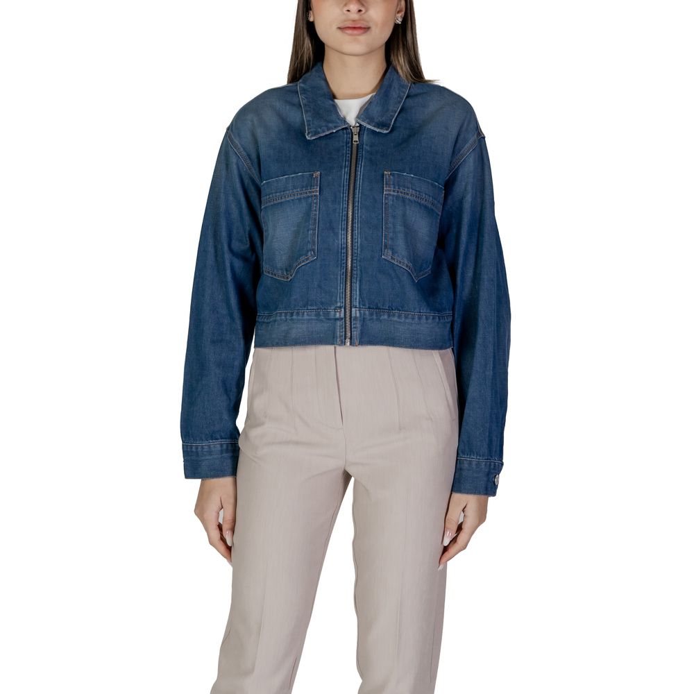 Replay Blaue Baumwolljacken &